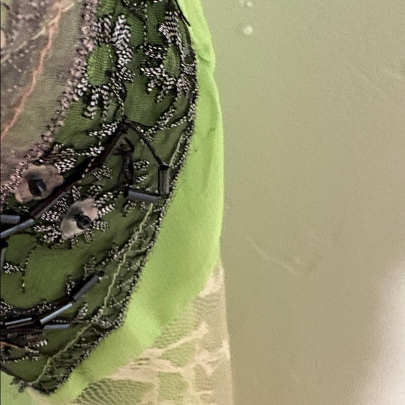 Green and Pink Embellished Cami - Picture 5 of 5